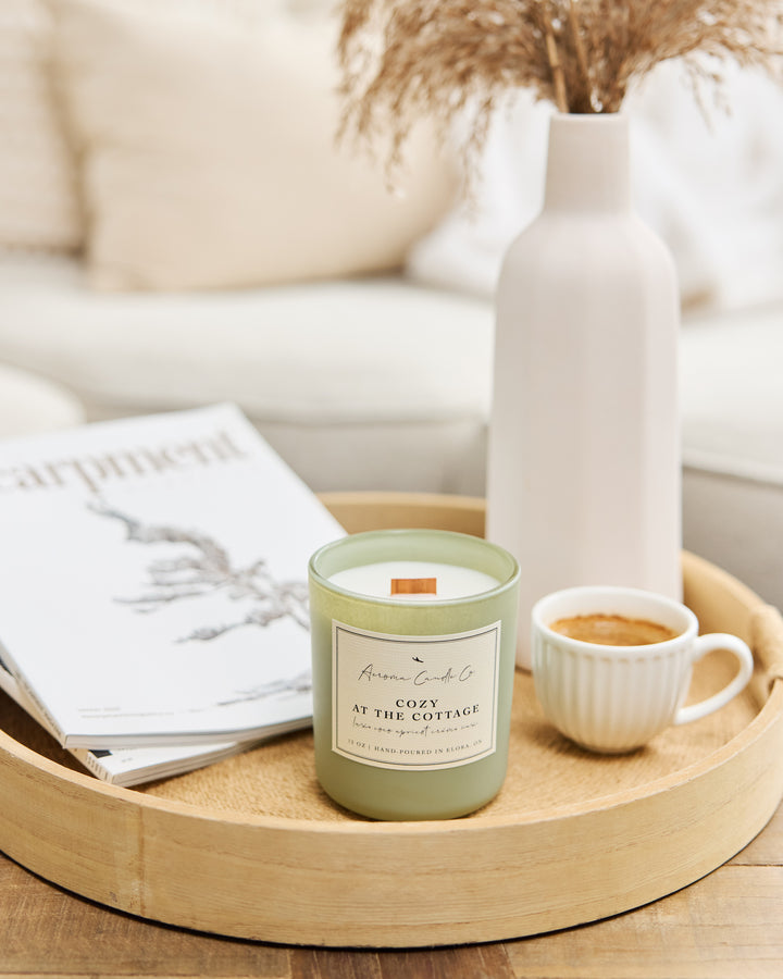 Candle labeled &